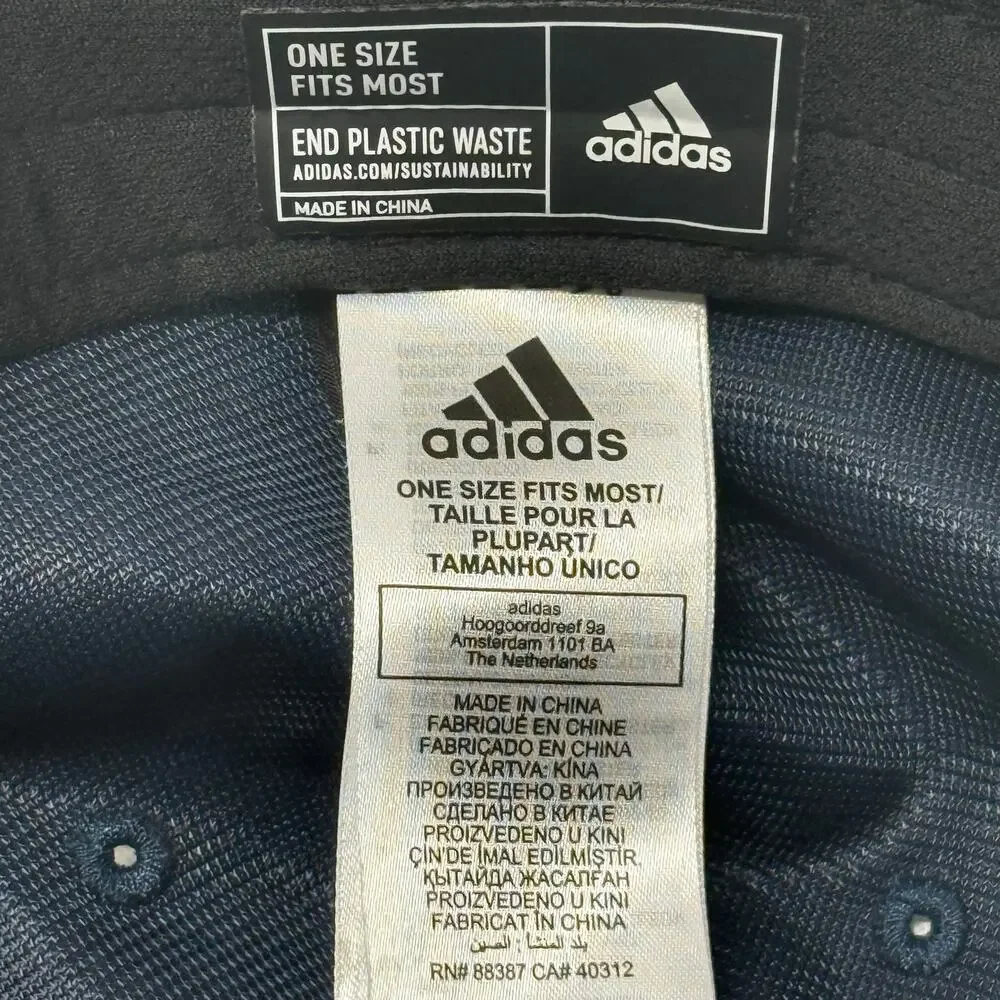 Adidas Golf Hat Navy Blue Adjustable Golf Cart Embroidery